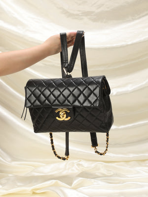 Chanel Classic Jumbo Black Gold - Designer WishBags