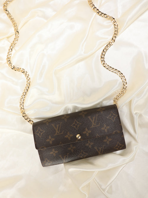 Louis Vuitton Monogram Long Wallet on Chain