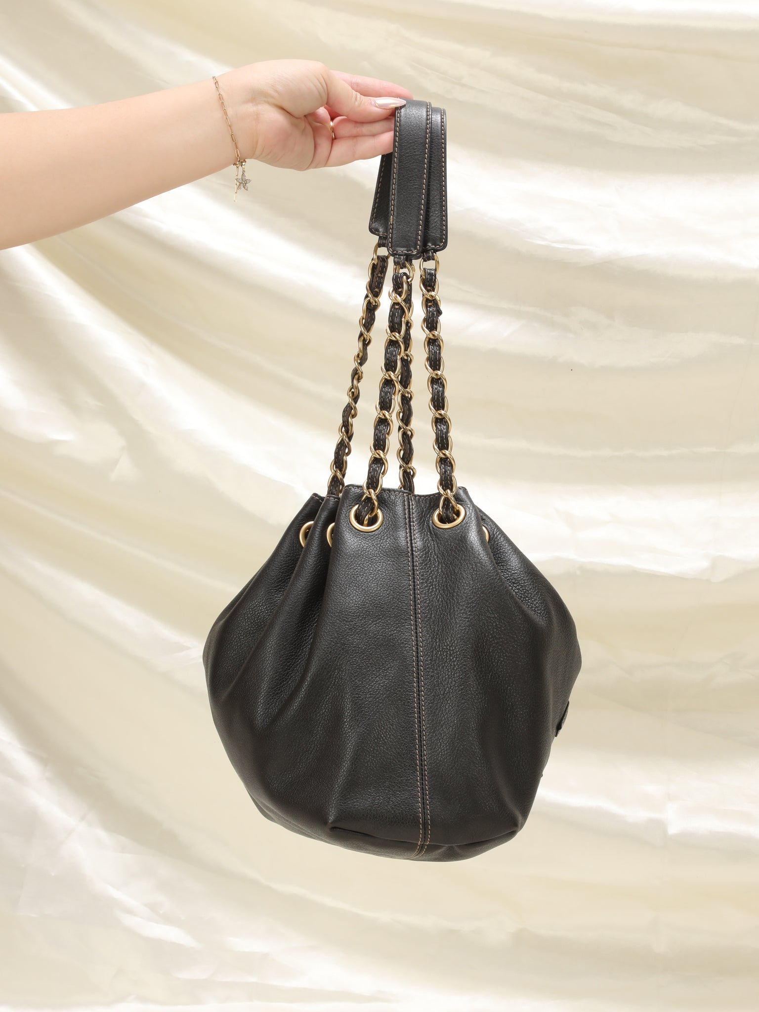 Vintage Chanel Patent Leather Mini Bucket Bag