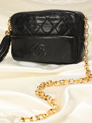 Rare Chanel Quilted Lambskin Bijoux Camera Bag