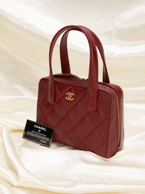 Chanel Quilted Bowler Bag