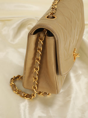 Chanel Taupe Small Diana Flap Bag