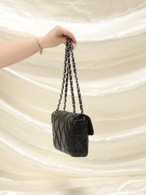 Chanel Caviar Single Flap Shoulder Bag