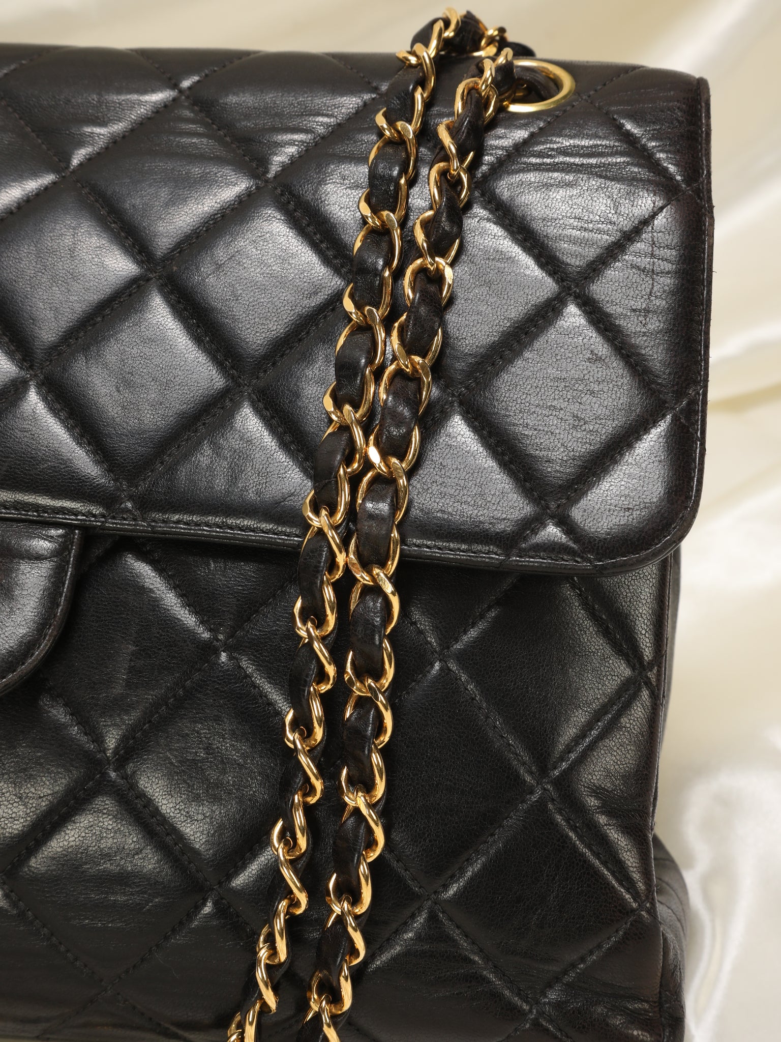 Rare Chanel Double-Sided Lambskin Flap Bag