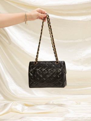 Chanel Lambskin Two-Tone Flap Bag