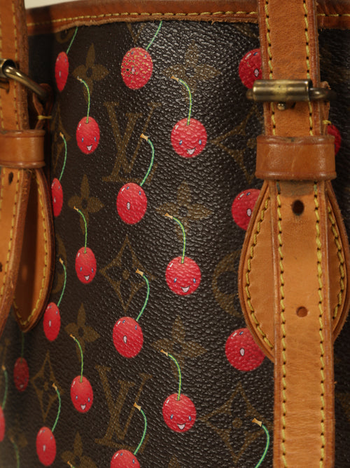 Louis Vuitton, Bags, Authentic Louis Vuitton Cerises Takashi Murakami Cherry  Bucket Bag