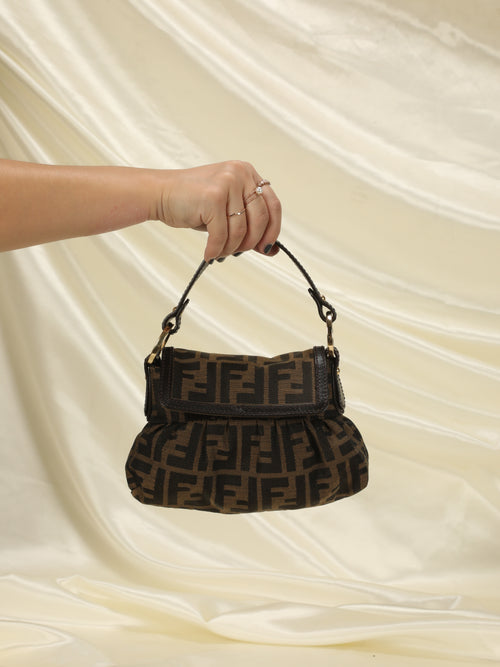 Vintage Fendi zucca mini baguette Bag | shoulder bag | small bag | mini bag