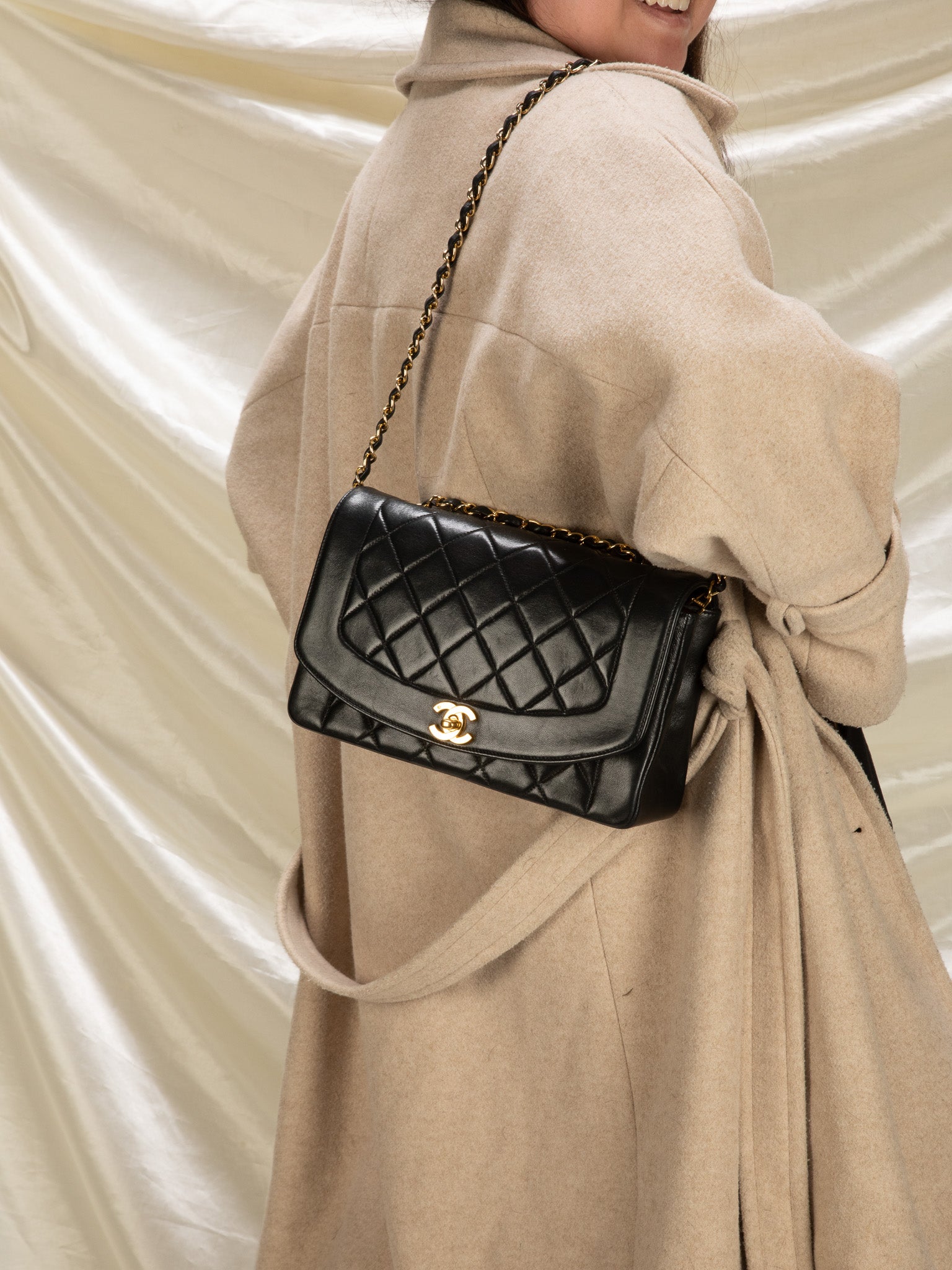 Silicon Janice slette Chanel Diana Medium Flap Bag – SFN