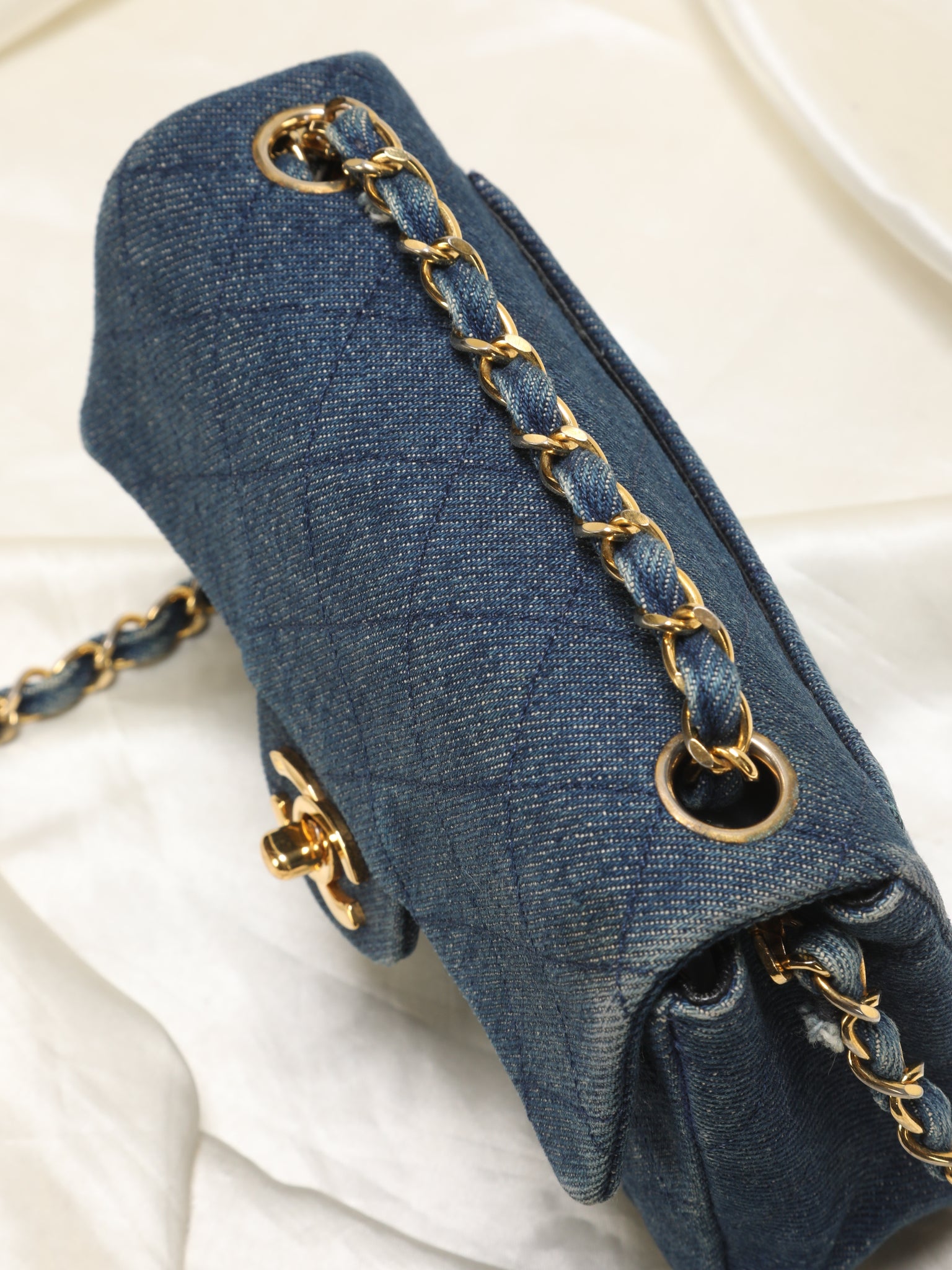 Chanel Classic Medium Denim Double Flap Bag