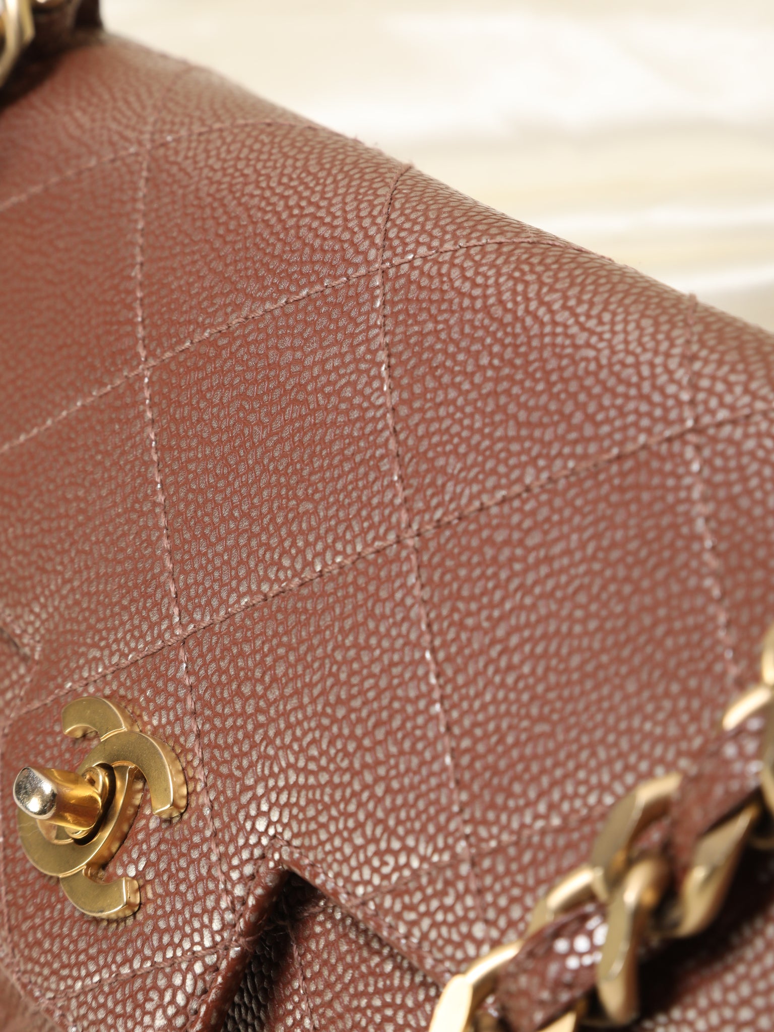 Chanel Iridescent Caviar Flap Bag