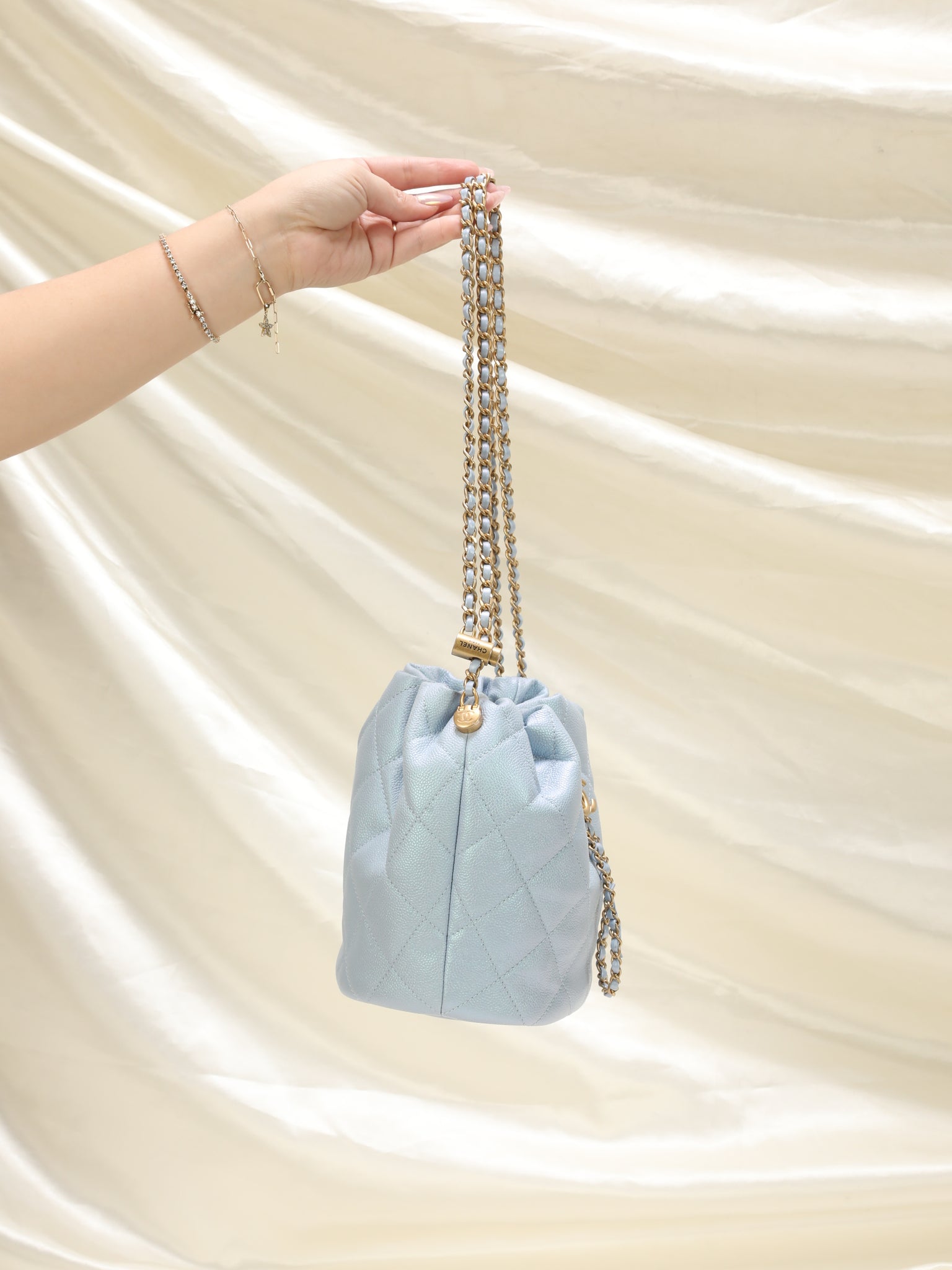 blue chanel bag small
