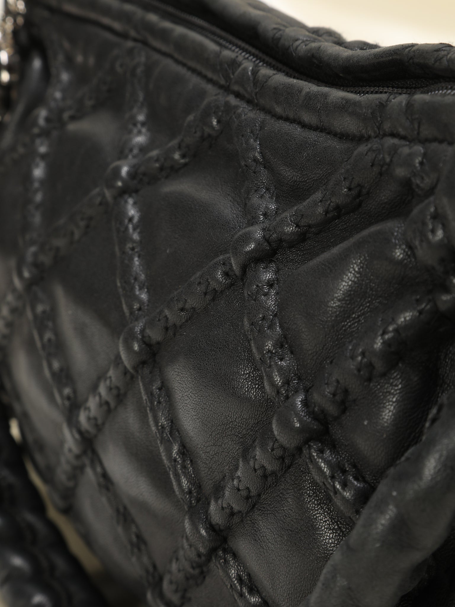 Chanel Lambskin Quilted Braided Handle