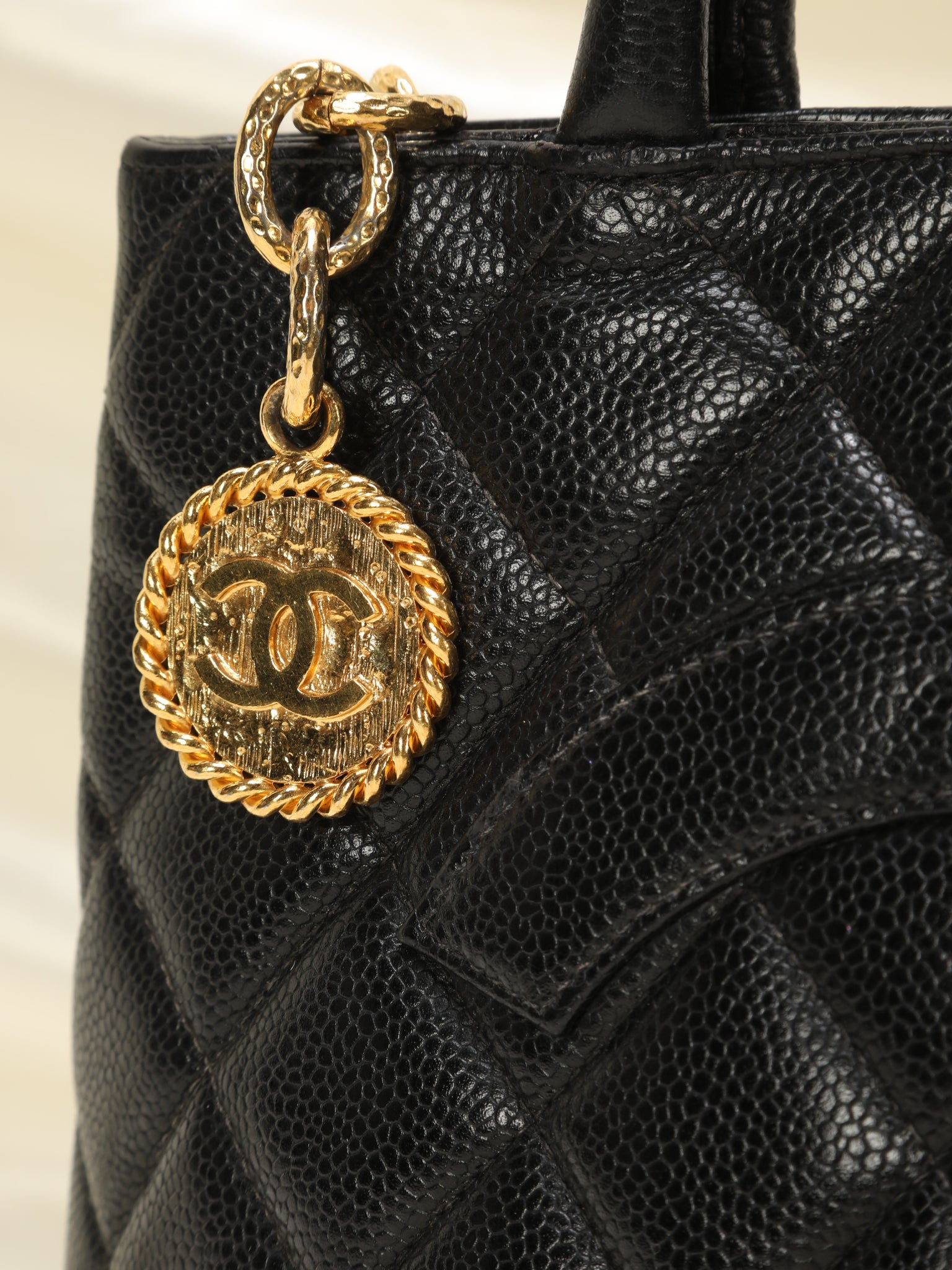 Chanel Medallion Caviar Tote