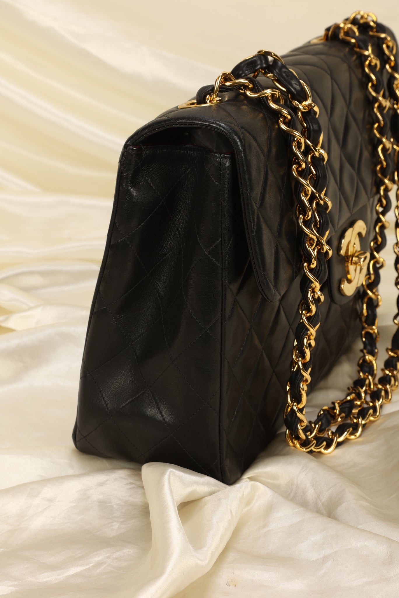 Chanel Maxi XL Logo Flap Bag