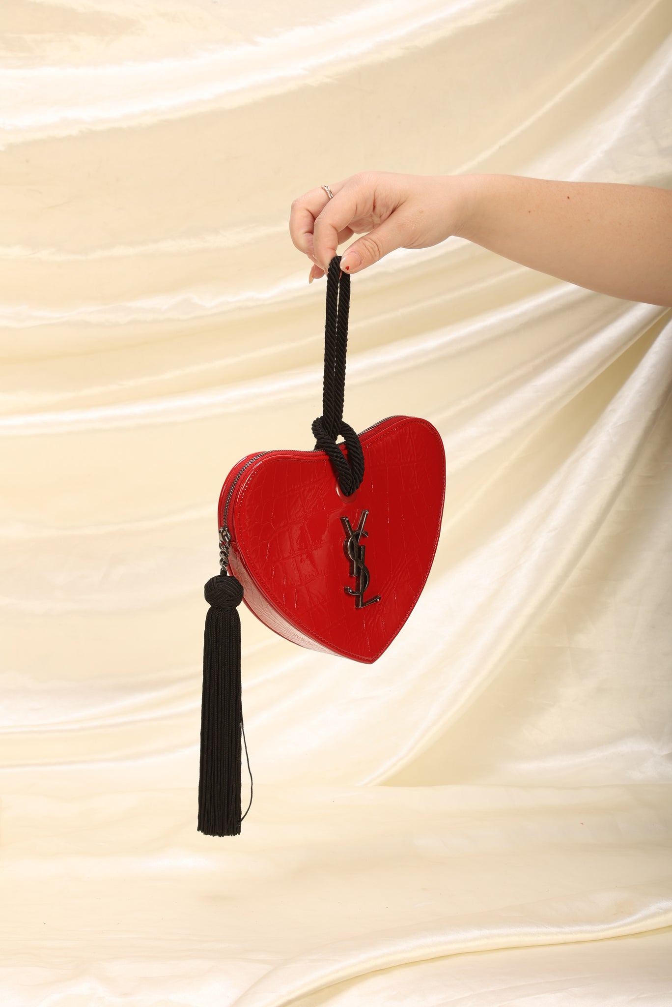 Saint Laurent YSL Heart Bracelet Bag