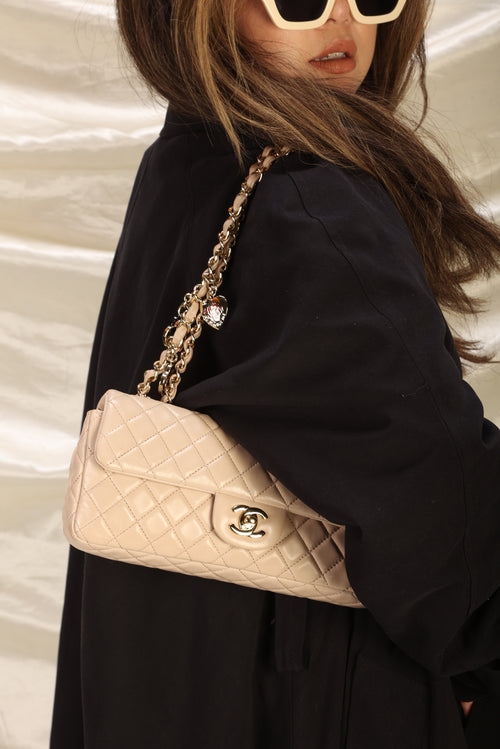 Chanel Caramel Quilted Lambskin Mini Flap Bag With Heart Shape Metal Aged  Gold Hardware, 2022 Available For Immediate Sale At Sotheby's