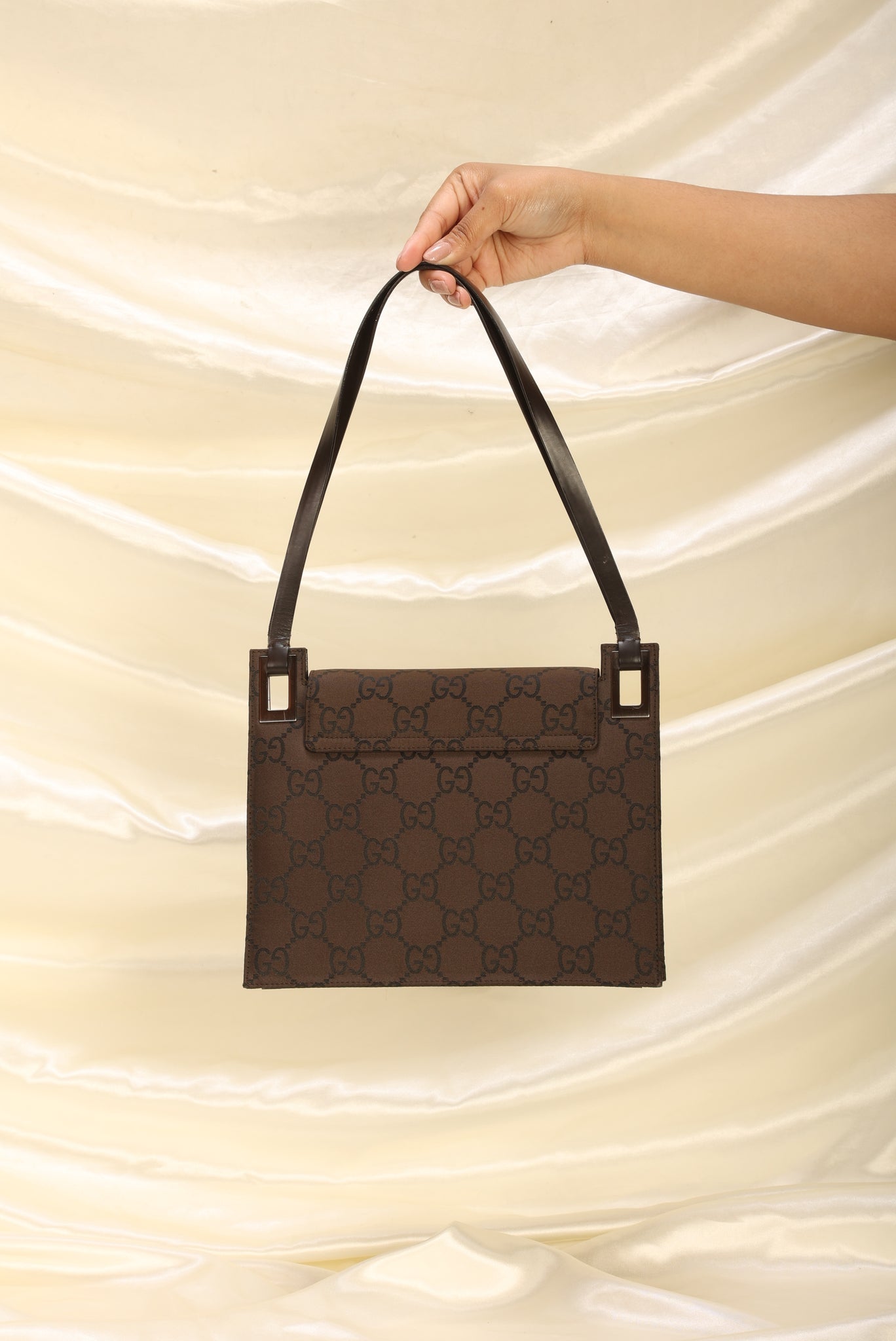 Gucci Nylon Monogram Flap Bag