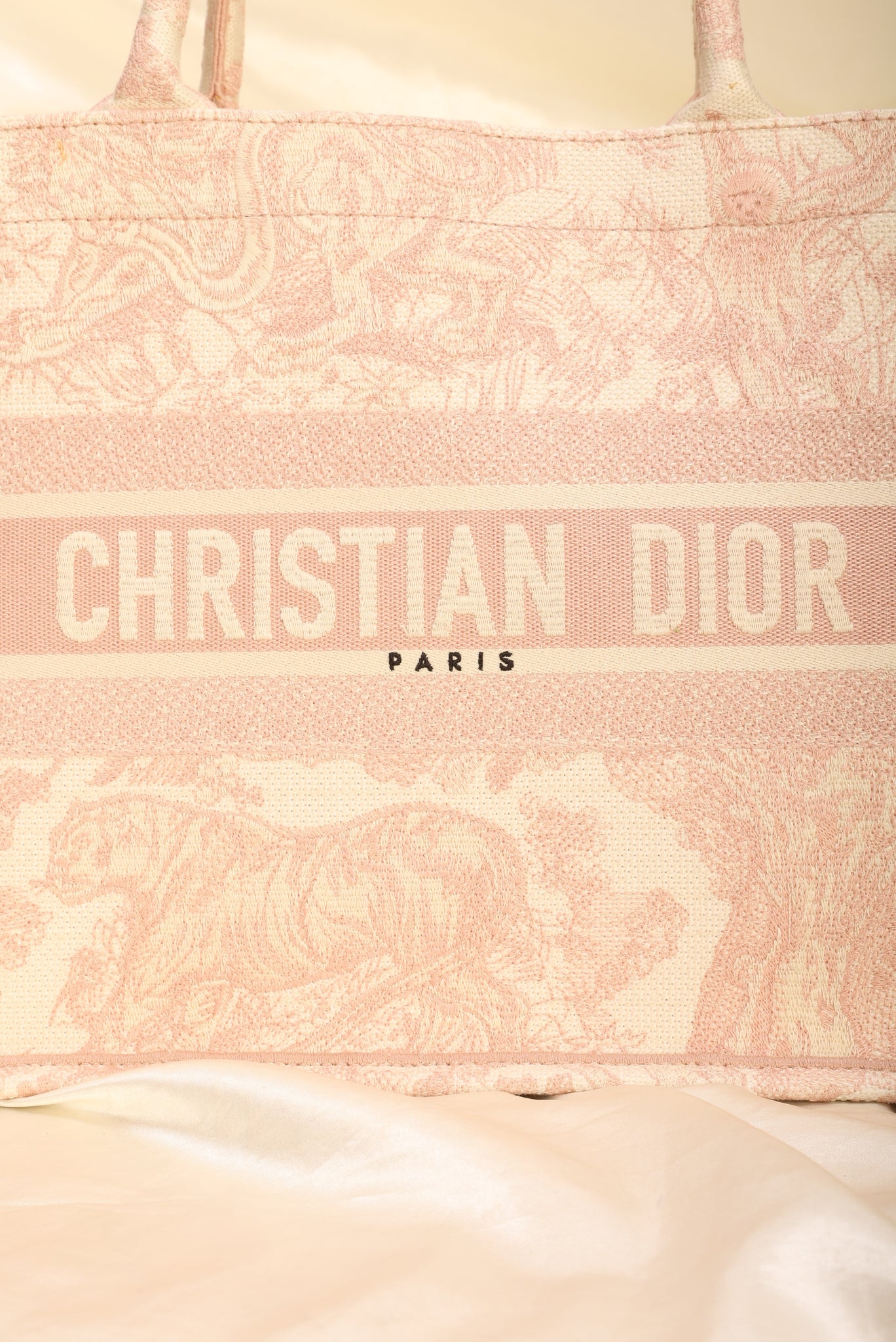 Dior Pink Toile De Jouy Book Tote