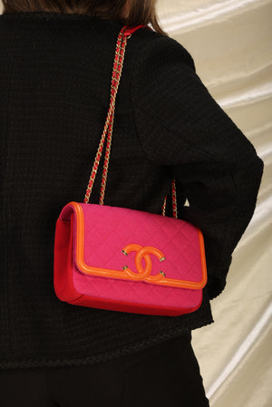Rare Chanel Timeless Jersey and Lambskin Flap Bag