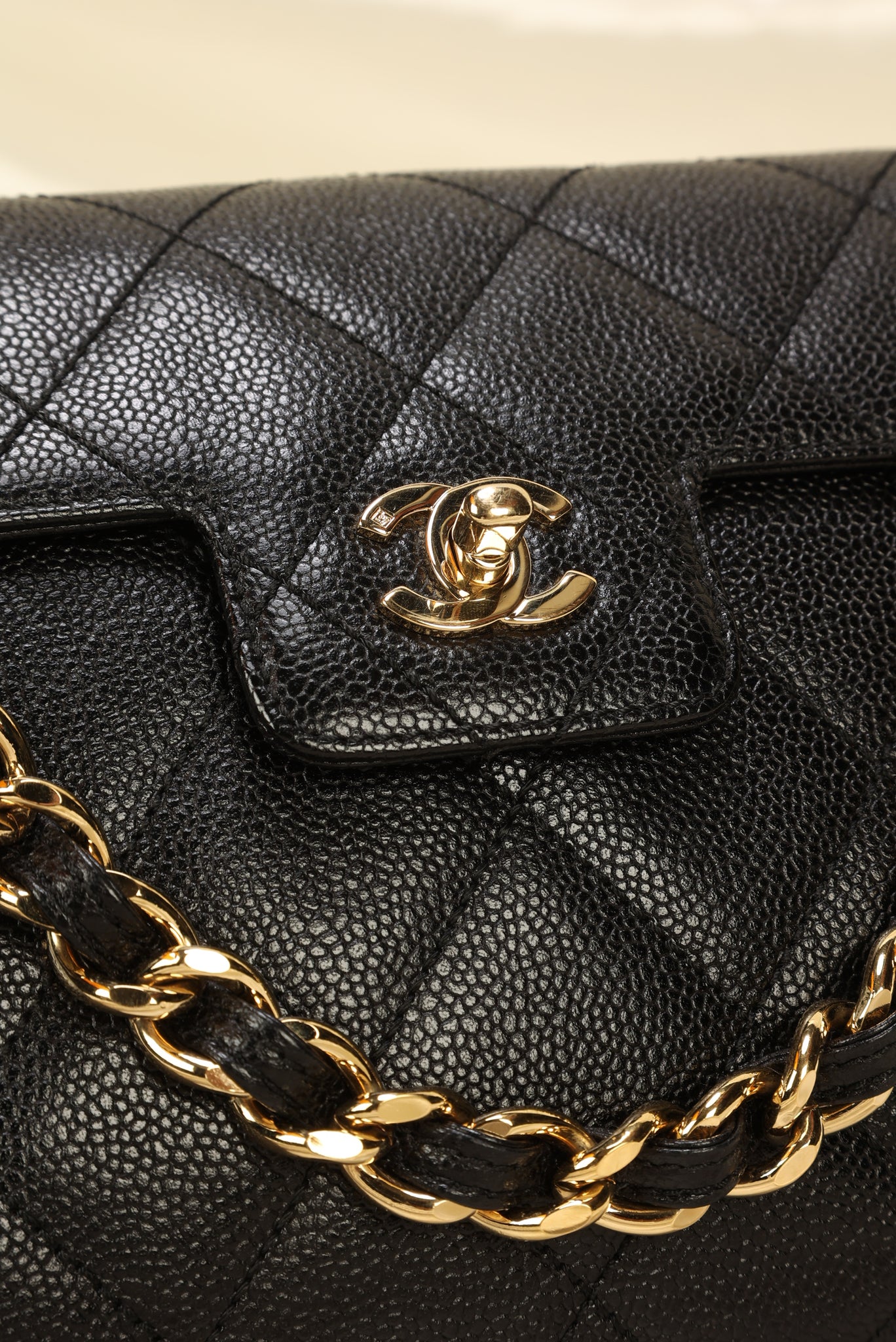 Rare Chanel Caviar Medium Flap Bag