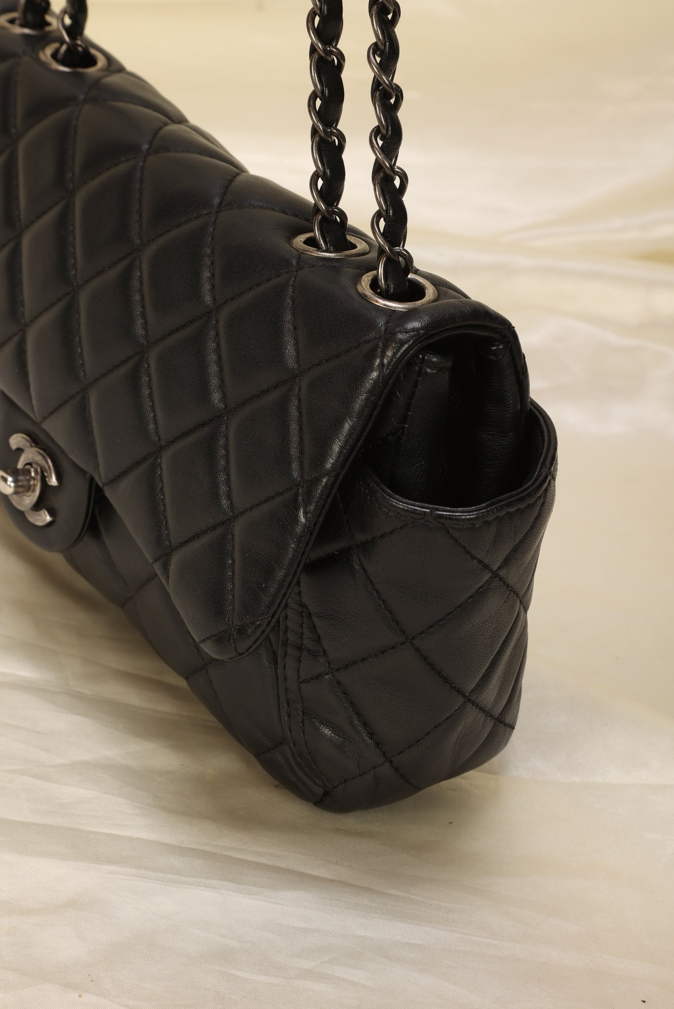 Rare Chanel Lambskin Pockets Flap Bag