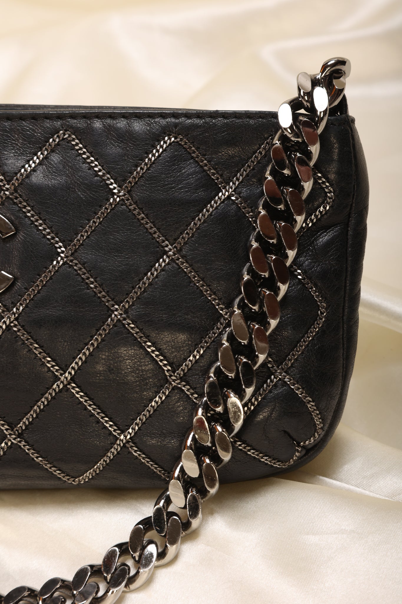 Rare Chanel Chain-Quilted Pochette