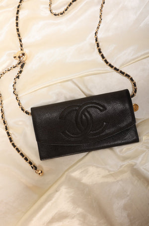 Chanel Caviar Timeless Wallet on Chain