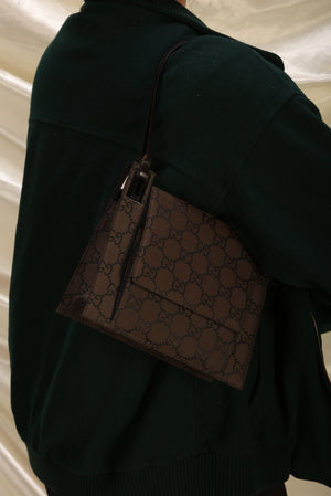 Gucci Nylon Monogram Flap Bag