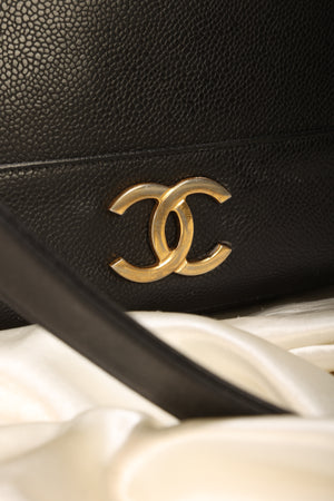 Chanel Caviar Logo Tote