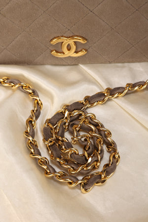 Extremely Rare Chanel Suede Full Flap