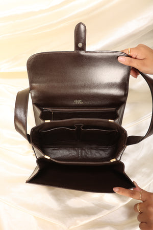 Celine Box Calf Triomphe Shoulder Bag – SFN