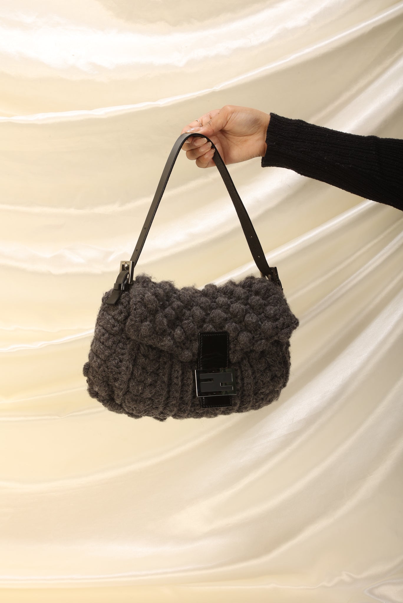 Baguette crochet phone bag, FENDI