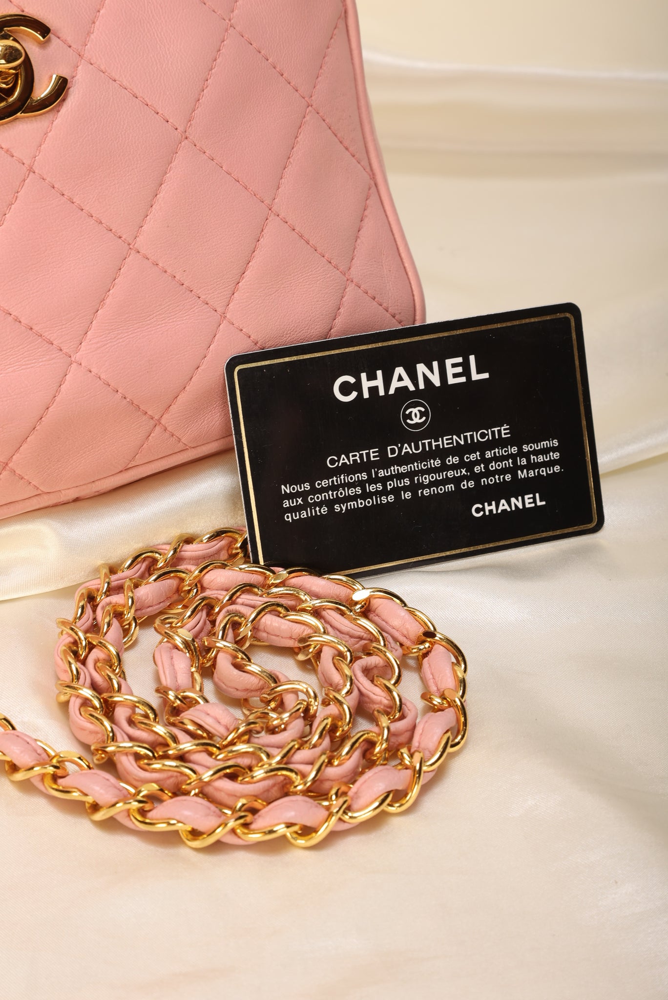 Rare Chanel Lambskin Rose Camera Bag