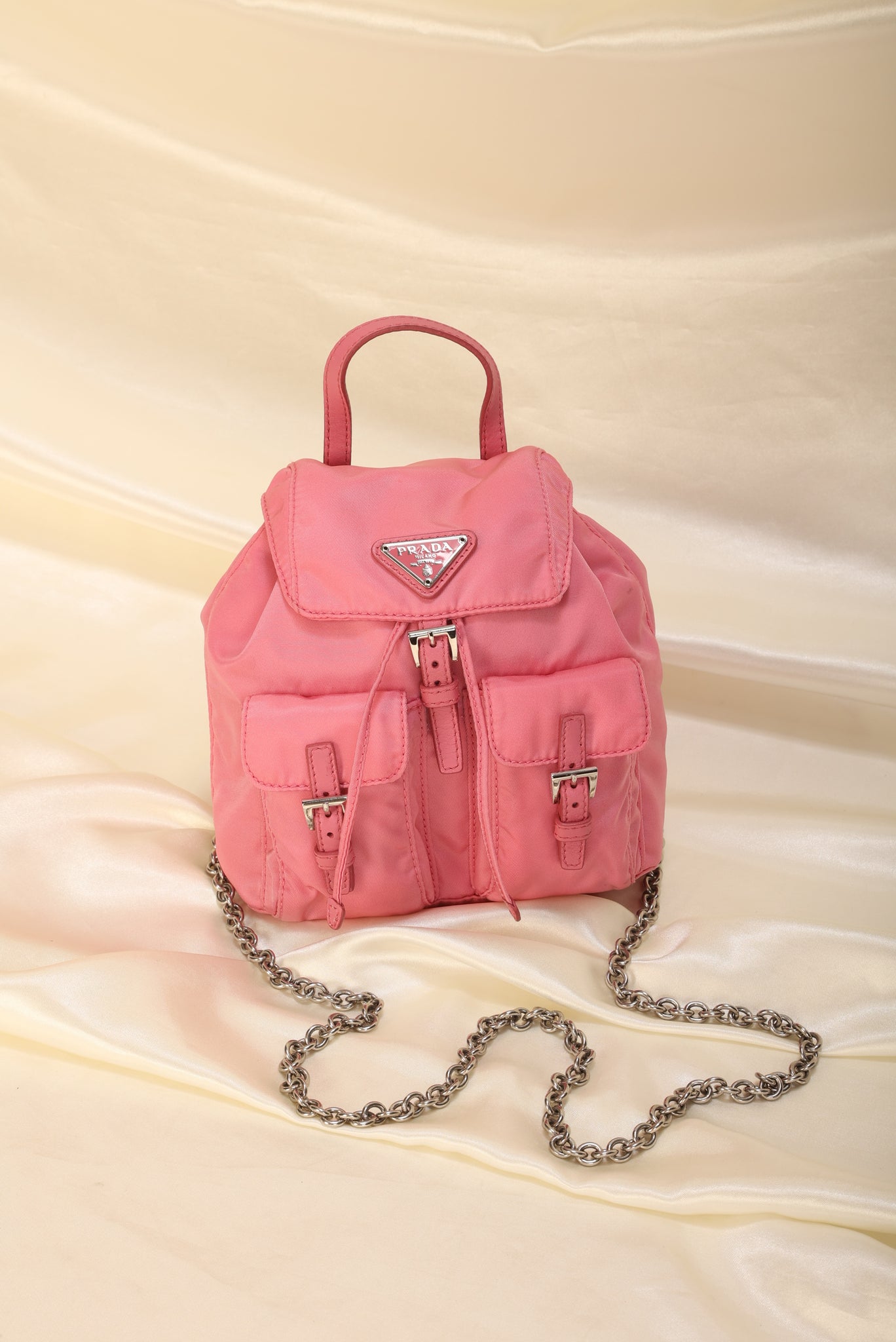 Prada Re-nylon Synthetic Backpack Bag () In Red | ModeSens