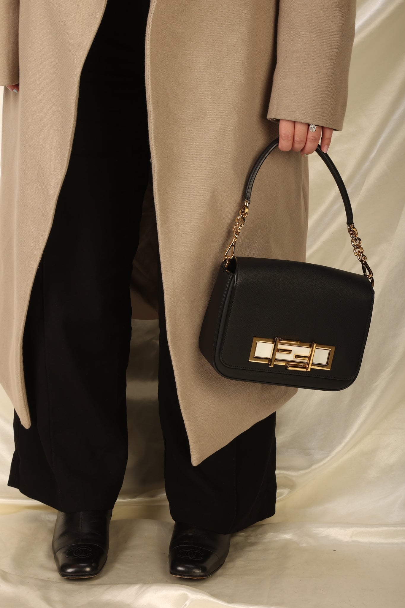 Fendi 2015 Calfskin Shoulder Bag