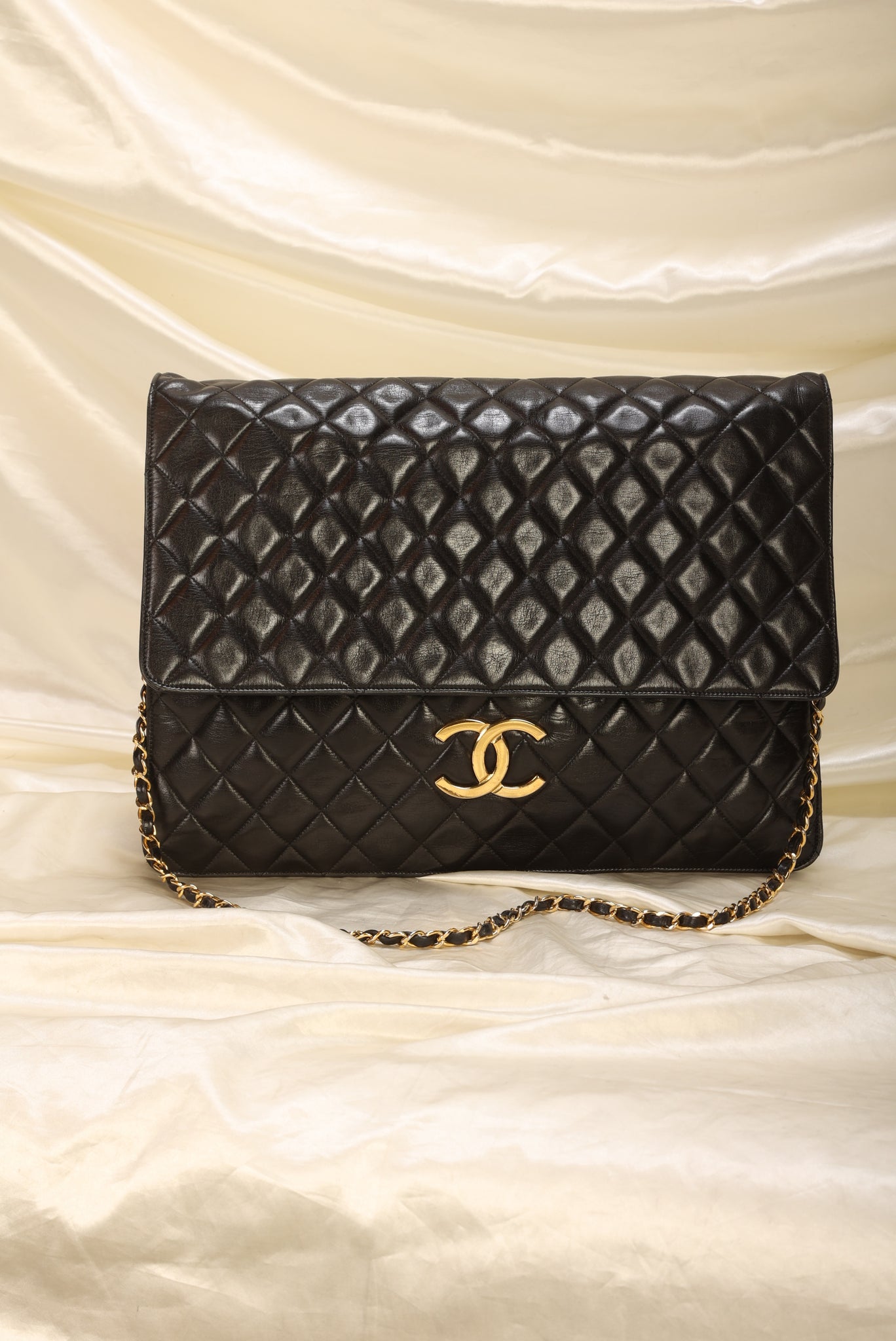 Rare Chanel Lambskin XL Flap Bag