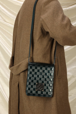 Rare Louis Vuitton Vernis Damier Ebene Shoulder Bag