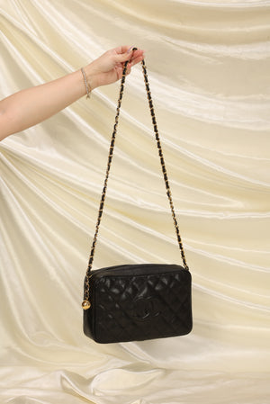 Leather key ring Chanel Black in Leather - 29353631
