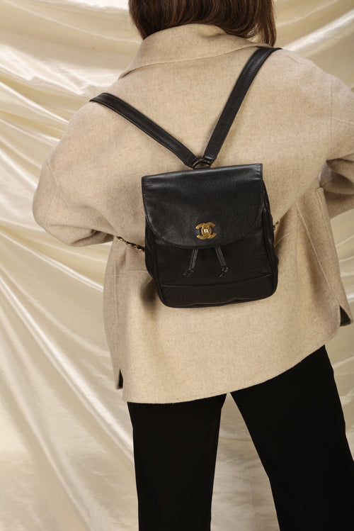 Chanel Caviar Turnlock Backpack – SFN