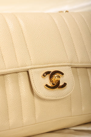 Rare Chanel Caviar Vertical Medium Flap Bag