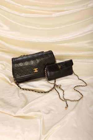 Chanel Lambskin Quilted Flap With Wallet