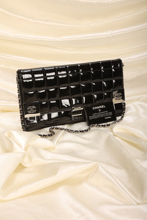 Chanel Patent Chocolate Bar Bag