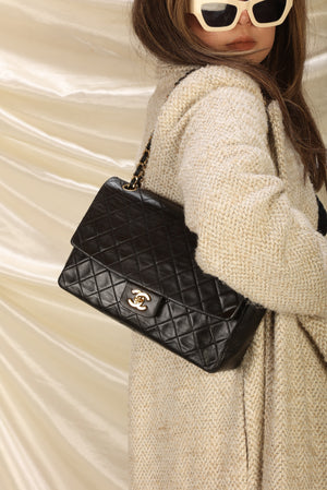 Chanel Lambskin Classic Single Flap With Wallet
