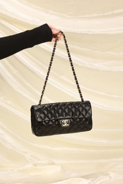 Chanel East West Flap Bag - 14 For Sale on 1stDibs