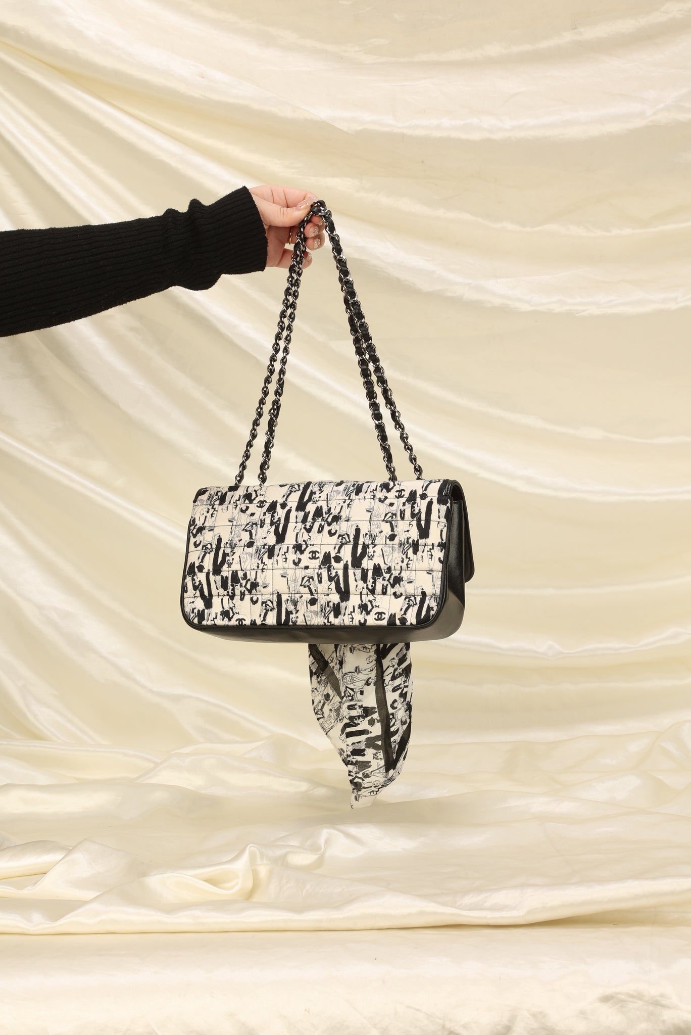 CHANEL Velvet Exterior Bags & Handbags for Women