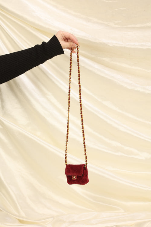 Rare Chanel Velvet and Satin Chain Mini Bag – SFN