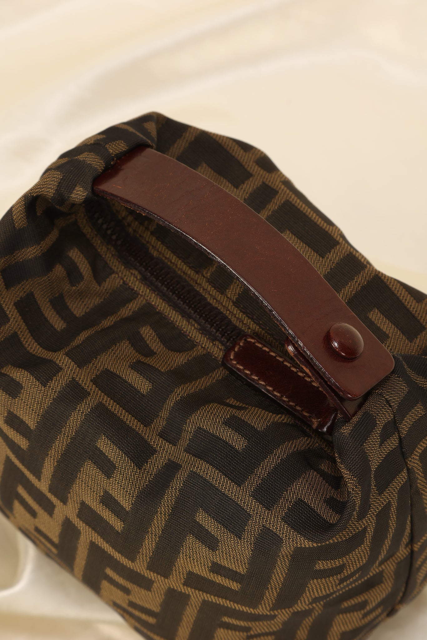 Fendi Mini Zucca Pochette - Brown Mini Bags, Handbags - FEN61510