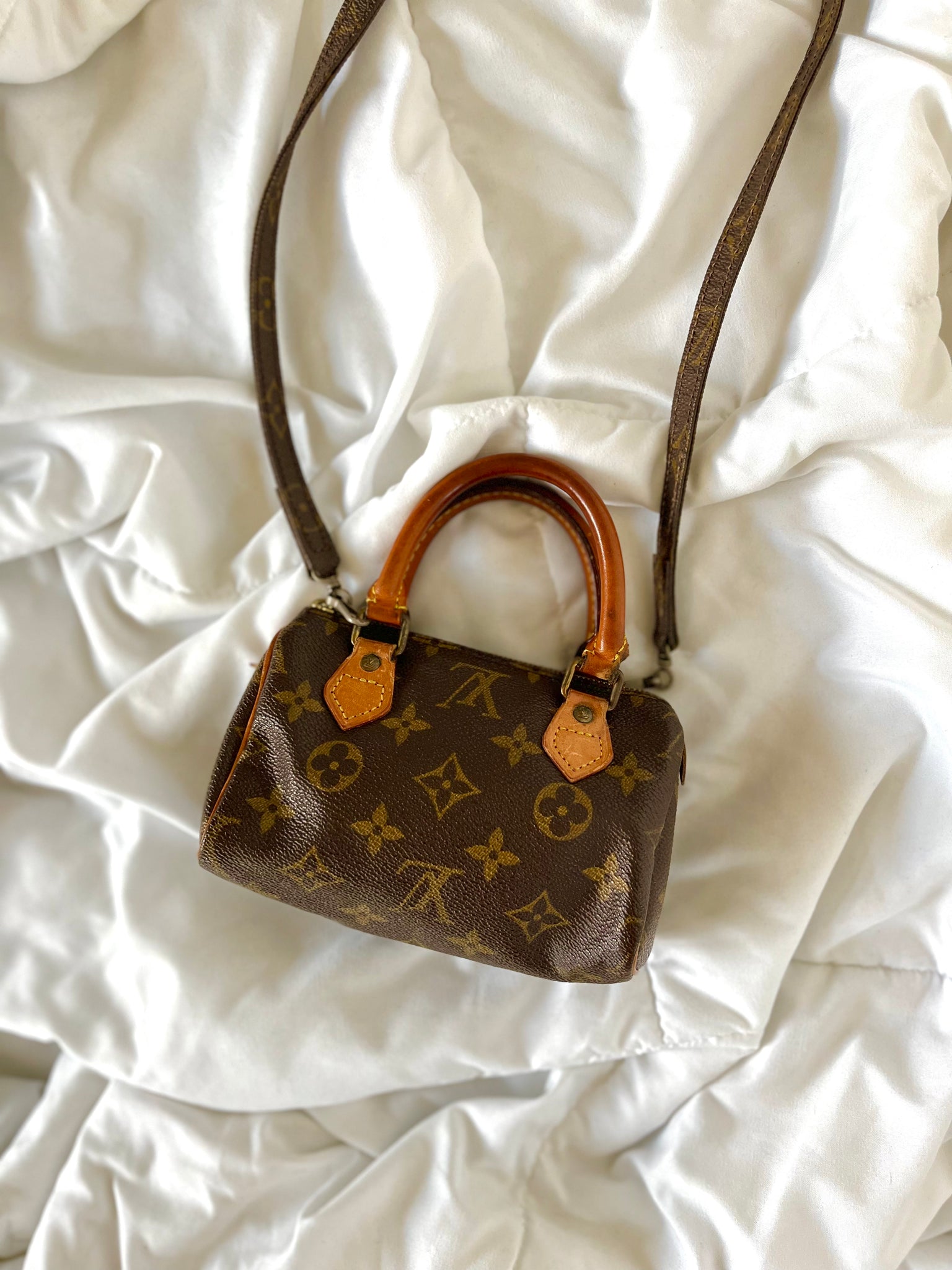 What fits inside my Vintage Louis Vuitton Nano Speedy Bag? 