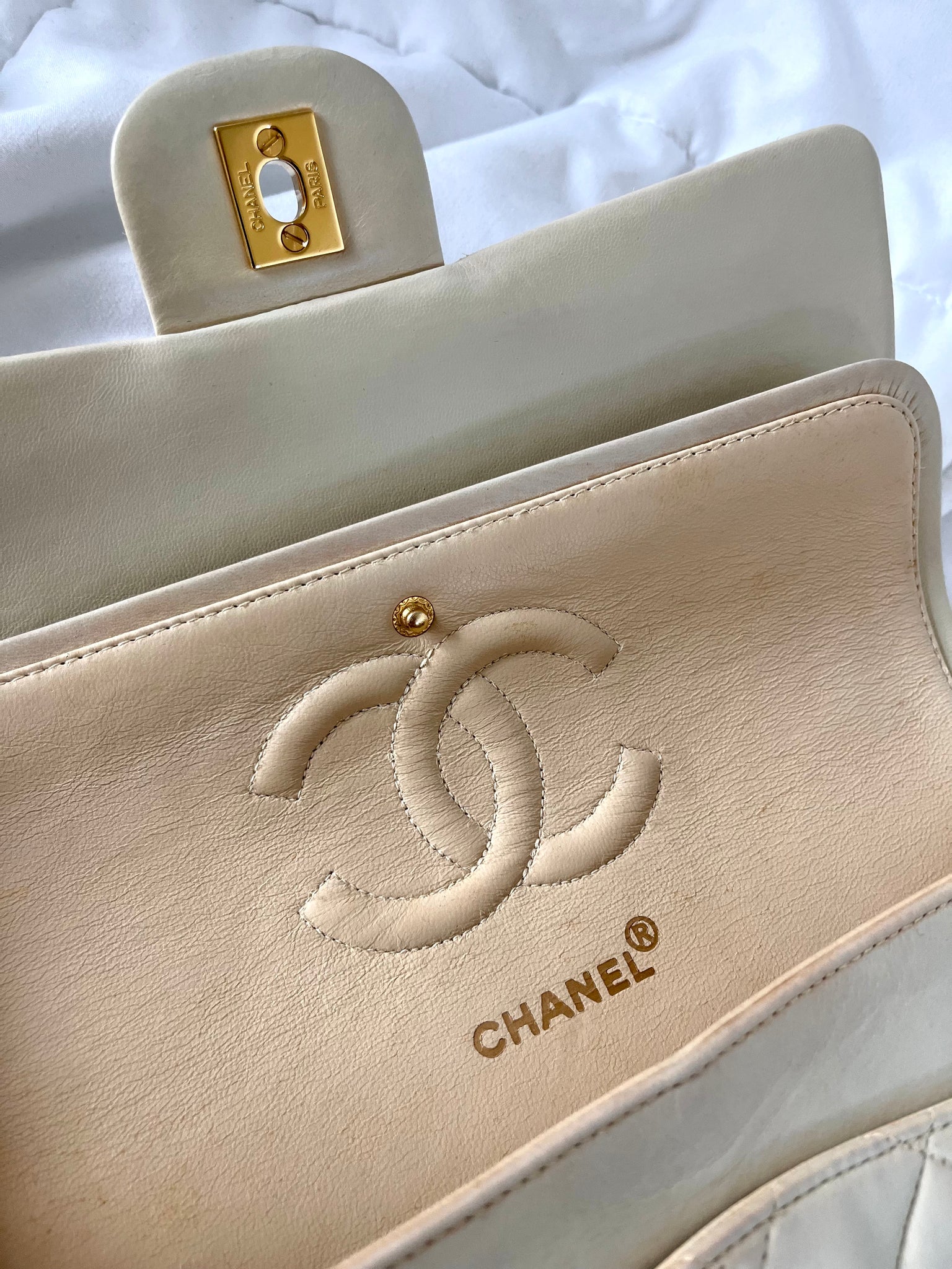 Chanel Classic Medium Double Flap Quilted Lambskin Bag – SFN