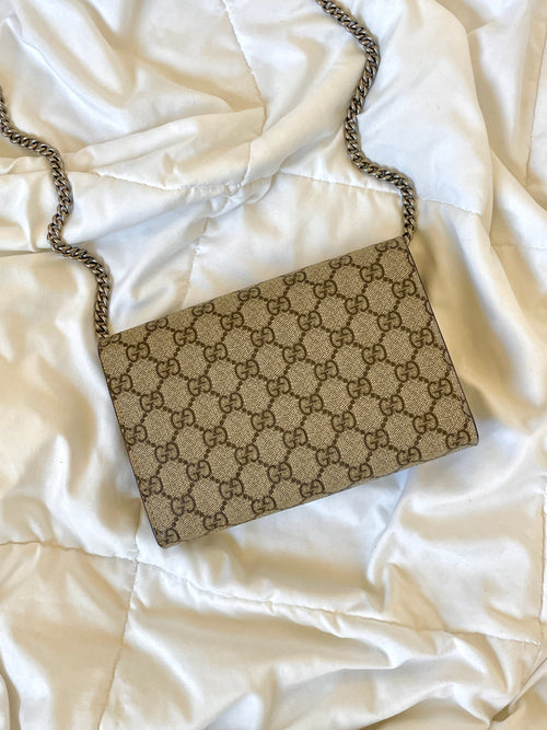 Gucci, Bags, Gucci Dionysus Gg Supreme Chain Wallet